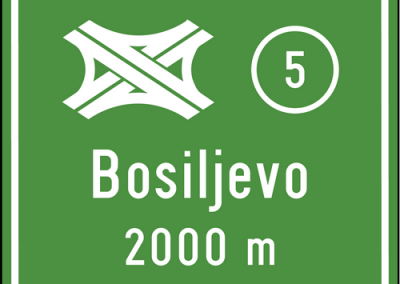 Predputokaz za interregionalno čvorište s oznakom čvorišta